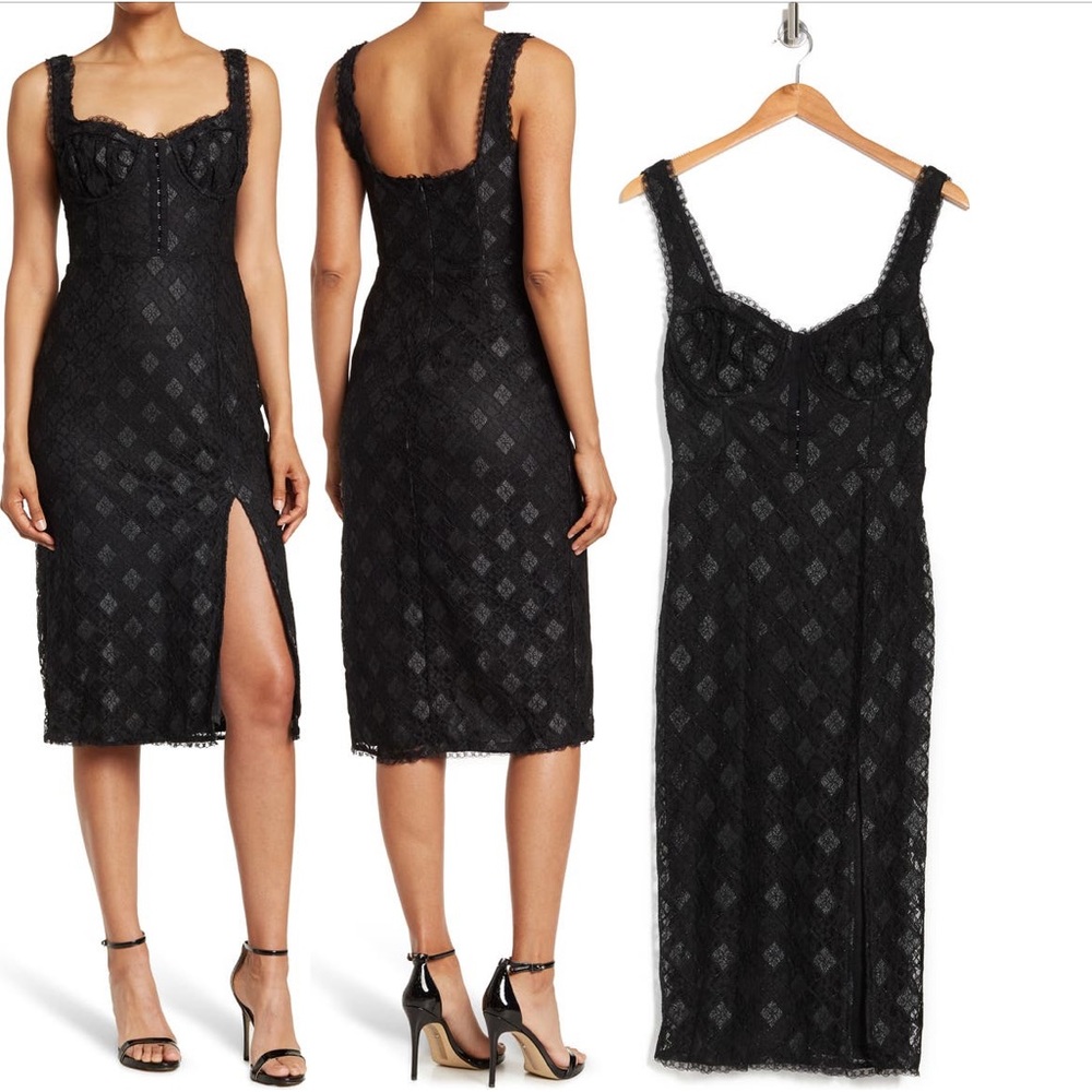 🌃 ASTR the Label Hook-and-Eye Corset Sleeveless Dress size M